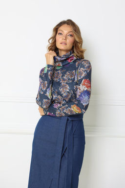 Водолазка прямая Цвет:Мультиколор