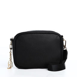 Сумка из искусственной кожи Черный, 19*14*6 см