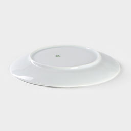 Тарелка Добрушский завод «Лев», d=24 см, фарфор, белая