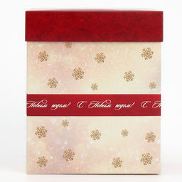 Подарочная коробка новогодняя складная с 3D эффектом «С Новым годом», 11×11×13 см