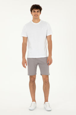 Мужские темно-серые вязаные шорты