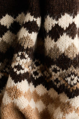 Jersey en punto jacquard con cuello perkins - H&m фото 4