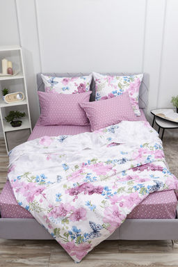 Простыня на резинке поплин Сара-компаньон