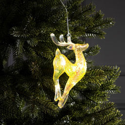 Ёлочная игрушка светодиодная Олень, 198 см, 5 LED, от батареек ААх2, свечение тёплое белое