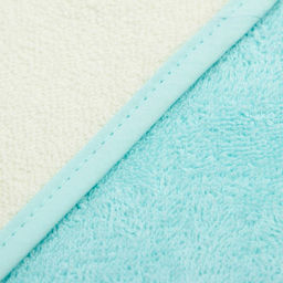 Полотенце уголок махровое Крошка Я, 75х75 см, цвет молочный/мятный, 100% хлопок, 360 г/м2  фото 2