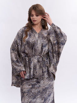 Шелковая леопардовая блузка TBL73537LEO16 - Артесса фото 7