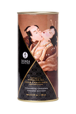 Масло массажное для тела Shunga Пьянящий шоколад (Intoxicating Chocolate), разогревающее, 100 мл