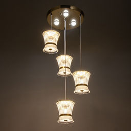 Светильник BayerLux «Медея» 4LED+3LED 41 Вт ПДУ золото 40×40×100 см