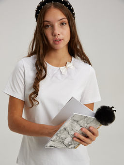 Блузка белый 181231101а - Nota bene фото 10