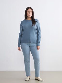 Beli Lastikli Slim Mom Kad?n Jean Pantolon