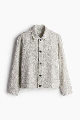 Chaqueta brillante con textura Regular Fit