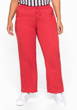 Брюки, красные - Sheego фото 7