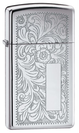 Зажигалка IPPO узкая Венецианская | Slim® Venetian® ZIPPO 1652