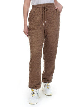 2780 BROWN Брюки спортивные зимние женские - Фабричный китай фото 7