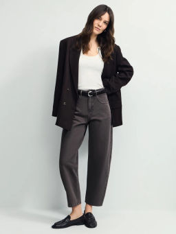 Джинсы barrel с высокой посадкой / Zarina  фото 5