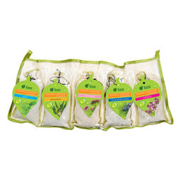 Набор запарок для бани 5шт. в сумочке (мята, эвкалипт, душица, можжевельник, чабрец)