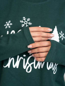 Новогодняя женская пижама с брюками - Binita фото 21