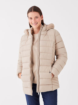 Kap??onlu D?z Uzun Kollu Kad?n ?i?me Mont - Waikiki фото 2