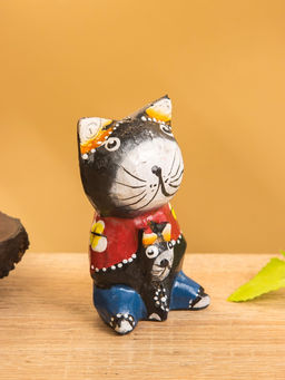 Сувенир интерьерный «Котики», 5×5×8 см, дерево, чёрный