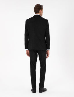 Antrasit Slim Fit Tak_m Elbise