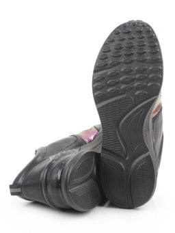 04-M27-21 BLACK Кроссовки женские (натуральная кожа)