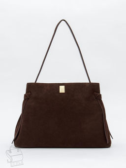 Сумка женская кожаная 1026M coffee Polina&Eiterou  в Новосибирске