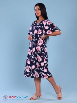 Трикотажный халат на молнии маки КМ-17 (3)