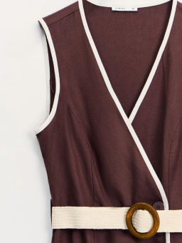 Платье макси с плетеным ремнем ZR2605022909-27 / Zarina