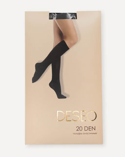Светло-бежевые полупрозрачные гольфы 20 DEN - Deseo фото 2