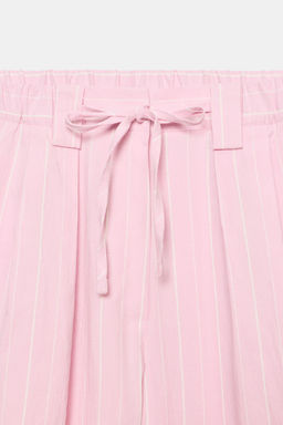 PANTAL?N CULOTTE RAYAS / Rosa / Blanco - Zara фото 10