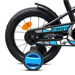 Велосипед 14" Rocket First, цвет черный