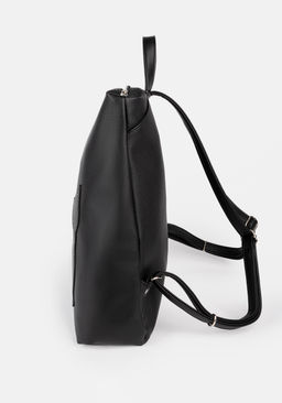 Рюкзак Модель №1307 | кожзам | гладкий | черный | Р929-1 | 33983 - L-craft фото 3