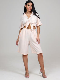 566 ЖЕНСКИЙ КОСТЮМ (шорты) (Молочный) - А-дина фото 5