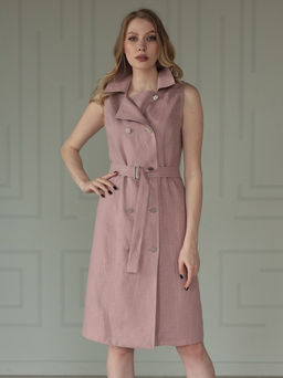 Платье льносодержащая ткань