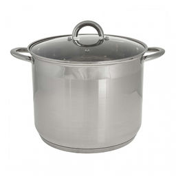 Кастрюля со стекл.крышкой нерж. 15 л, 28*23 см, WEBBER арт. ВЕ-369/2