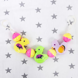 Растяжка Крошка Я «Забавные зверята» на кроватку/коляску, 3 игрушки