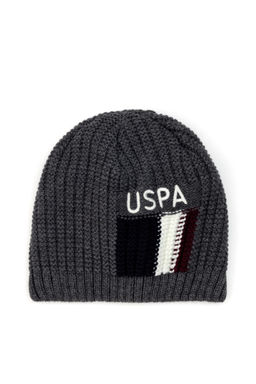 Мужской антрацитовый берет - U.s. polo assn фото 4