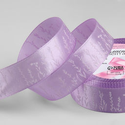 Лента атласная «Прованс», 2.5 см × 22.5 (± 1) м, сиреневая