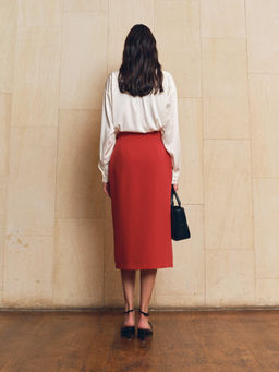 Юбка карандаш 512.060060/Терракотовый - Seven senses фото 5