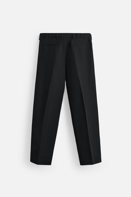 COTTON/WOOL PLEATED TROUSERS - Zara фото 8