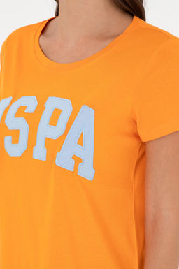 Женская оранжевая базовая футболка Неожиданная скидка в корзине - U.s. polo assn фото 7