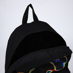 Рюкзак текстильный Отпечаток, с карманом, цвет чёрный - Nazamok фото 6