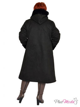 Жакет-дубленка Модель №1447 размеры 44-84 - Plusmoda фото 8