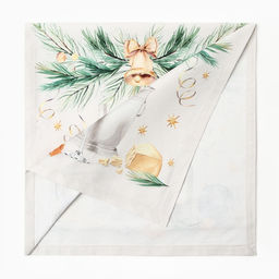 Дорожка новогодняя на стол «Этель» Spruce mood 40×149 см, 100% хлопок, саржа 190 г/м², белая