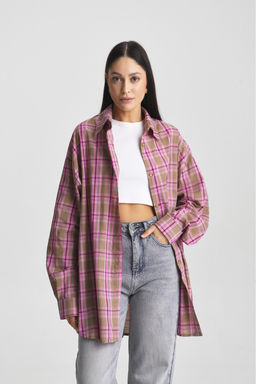Рубашка Summer Pink&Brown - Erist store фото 3