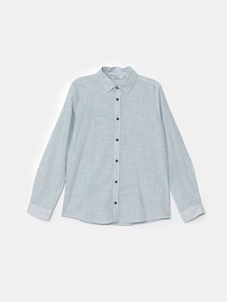 ?izgili Uzun Kollu Erkek ?ocuk G?mlek