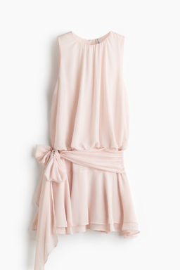 Vestido de gasa con lazada