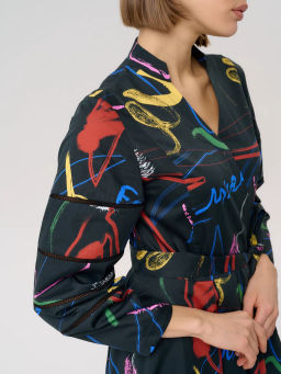 Платье женское 12421-35018 multicolor-black - Eleganzza фото 8