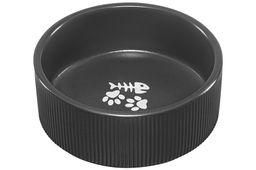 Миска для домашних питомцев 300 мл 12,5*12,5*6 см, с бамбуковой подставкой, темно-серая - Elan gallery фото 7