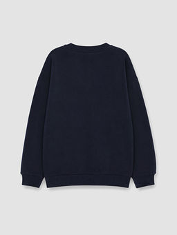 Bisiklet Yaka Bask?l? Erkek ?ocuk Sweatshirt - Waikiki фото 2